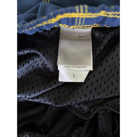 Nike Board Shorts Swim Trunks Navy Athletic With‎ Pockets Netted Mens Large 9" - Picture 8 of 8